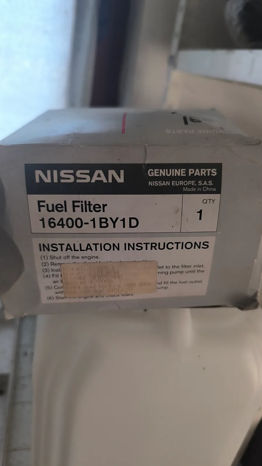 Filter nafte Infiniti 3.0 dizel — Infiniti 3.0 dizel (fotografija 1 od 4)