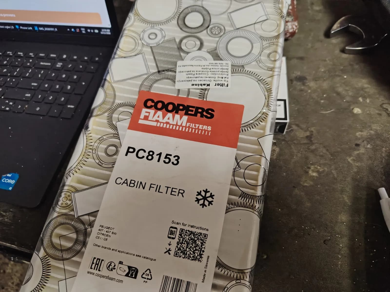 Filter kabine polen filter — Peugeot 407